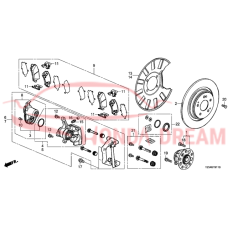 SET,RR PAD (43022-TZ5-A10) - 3