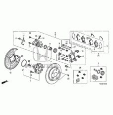 Piston, Rear Brake Caliper (43215-TA0-A01)