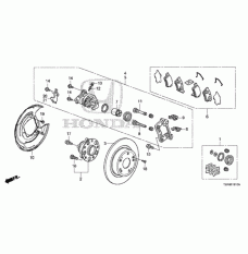 Piston, Rear Brake Caliper (43215-TA0-A51)