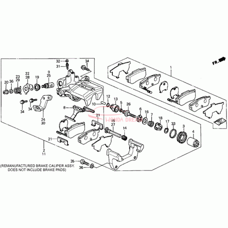 Clip, Abutment (43244-SD2-931) - 1