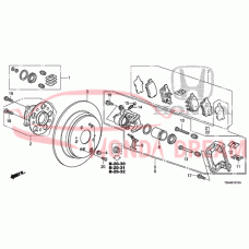 Rear Caliper Pin (43262-SZT-G01) - 3