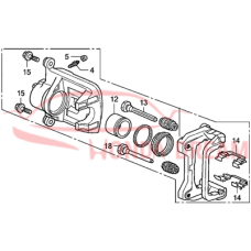 Caliper Sub-Assembly, Right Front (45018-S2A-003) - 3