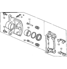 Caliper Sub-Assembly, Right Front (45018-S5A-J02)