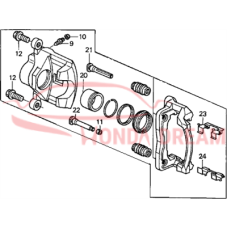 Caliper Sub-Assembly, Right Front (45018-S9A-A01) - 3