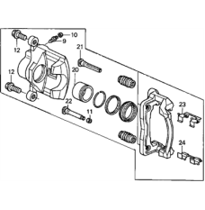 Caliper Sub-Assembly, Right Front (45018-S9A-A01)