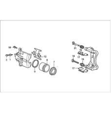 Caliper Sub-Assembly, Right Front (45018-SM5-000)