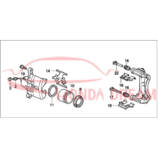 Caliper Sub-Assembly, Right Front (45018-SS0-A00) - 3