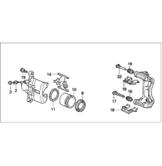 Caliper Sub-Assembly, Right Front (45018-SS0-A00)