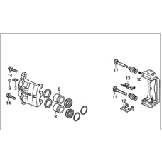 Caliper Sub-Assembly, Right Front (45018-SZA-A00)