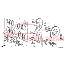 Caliper Sub-Assembly, Right Front (45018-SZA-A10) - 3