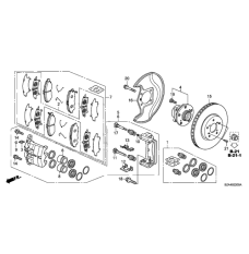 Caliper Sub-Assembly, Right Front (45018-SZA-A10)