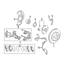 Caliper Sub-Assembly, Right Front (45018-T2G-010)