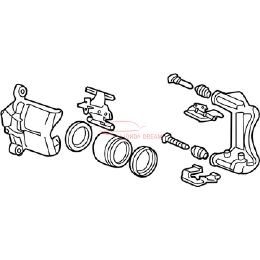 Caliper Sub-Assembly, Right Front (45018-T2G-010) - 2