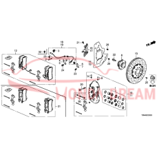 Caliper Sub-Assembly, Right Front (45018-T6N-A11) - 3