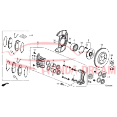 Caliper Sub-Assembly, Right Front (45018-TJB-A00) - 3