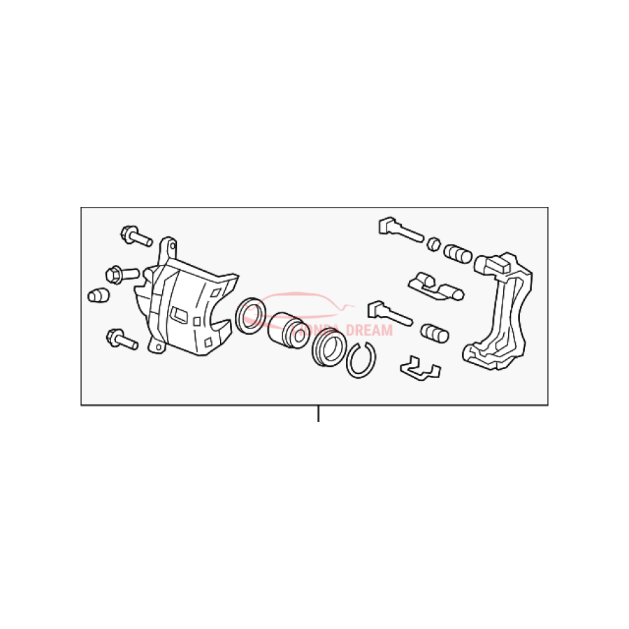 Caliper Sub-Assembly, Right Front (45018-TR0-E00) - 1