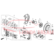 Caliper Sub-Assembly, Right Front (45018-TYS-R50) - 3