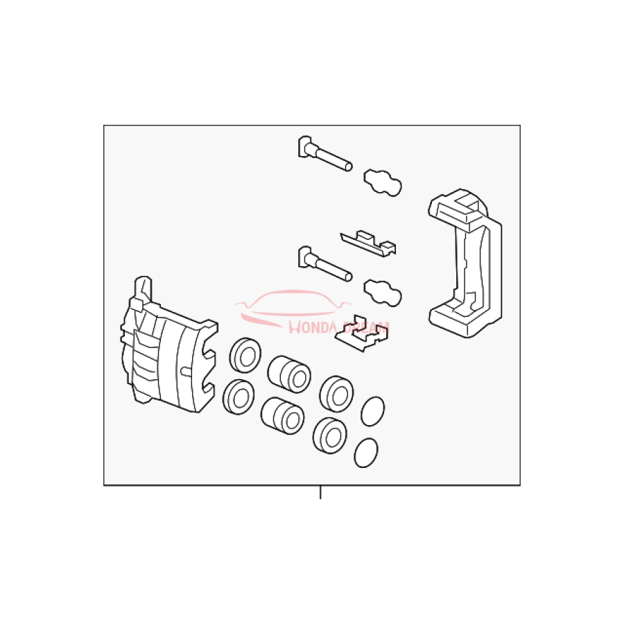 Caliper Sub-Assembly, Right Front (45018-TZ5-A03) - 1