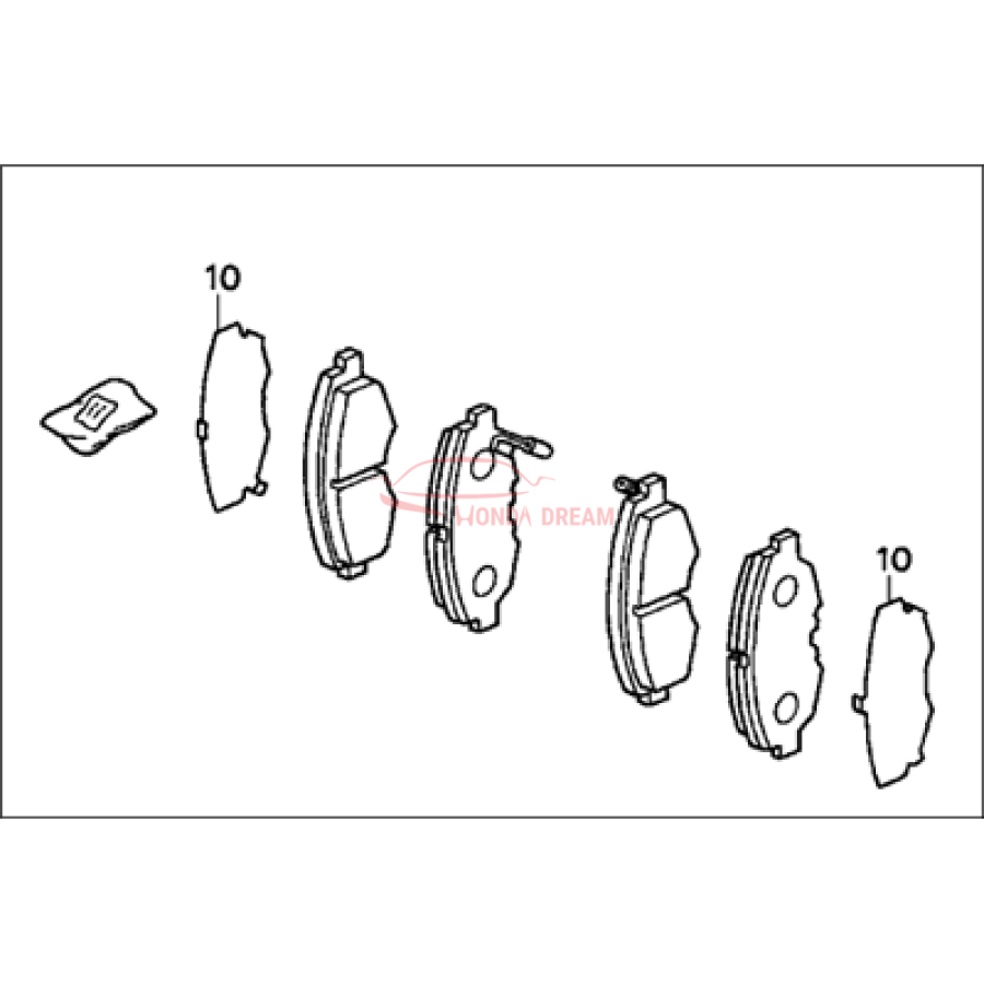 SET,PAD FR (FSX19 (45022-S01-A00) - 2