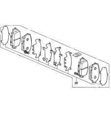 SET,PAD FR (17CL- (45022-S0A-940)