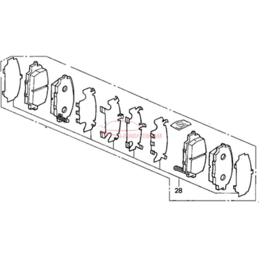 SET,PAD FR (17CL- (45022-S0A-940) - 1