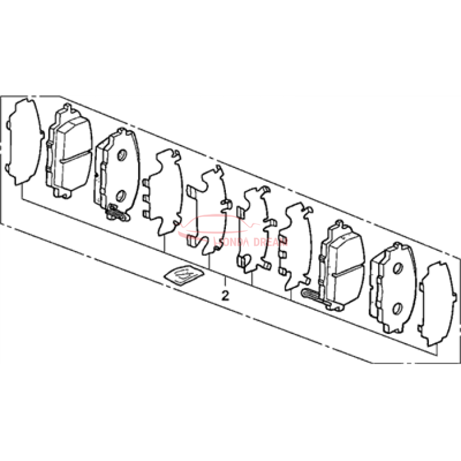 SET,PAD FR (16CL- (45022-S2A-E50) - 3