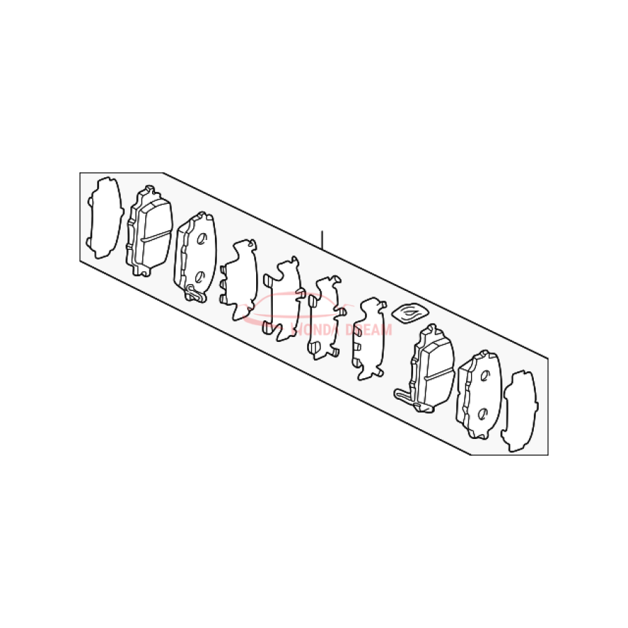 SET,PAD FR (16CL- (45022-S2A-E51) - 1