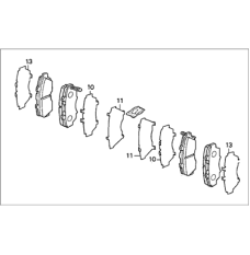 SET,PAD FR(17CL-1 (45022-S30-A00)