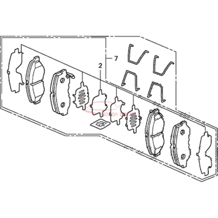 SET,PAD FR (17CL- (45022-S3N-000) - 2