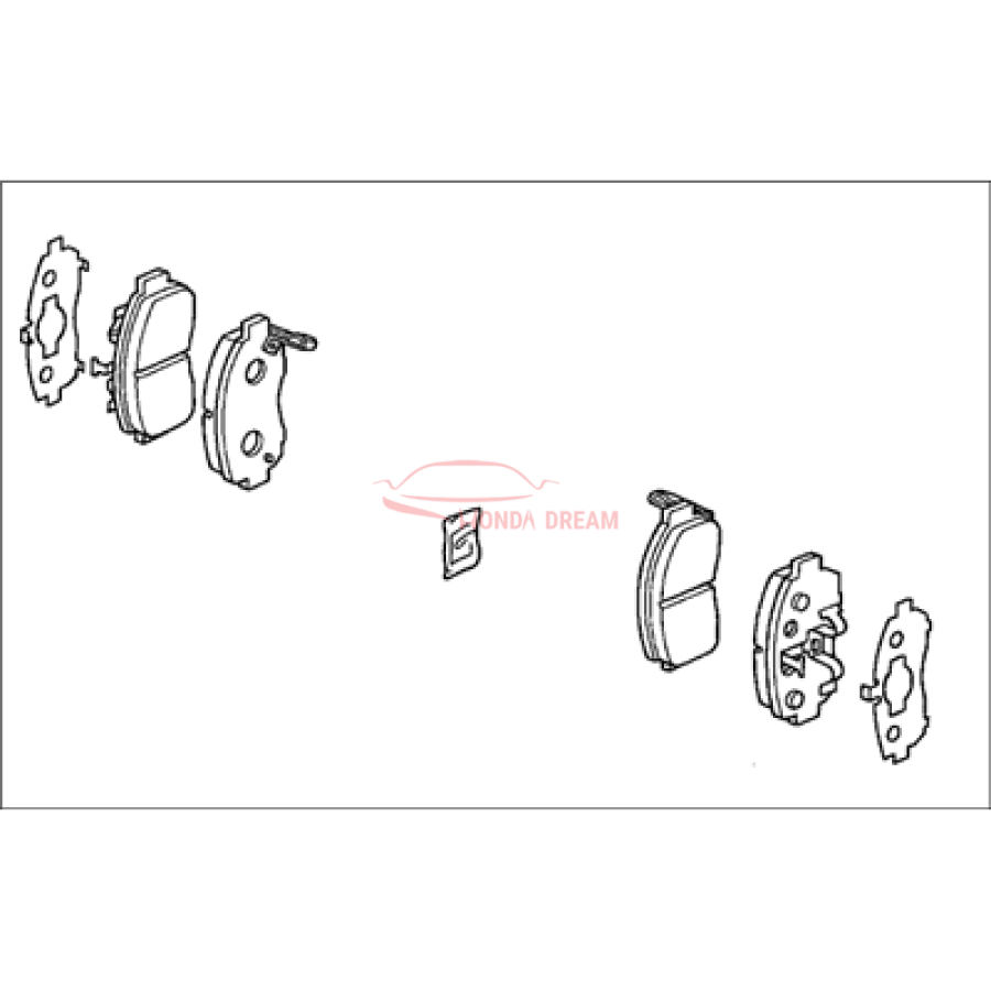 SET,PAD FR (AD45T (45022-S3Y-A01) - 1