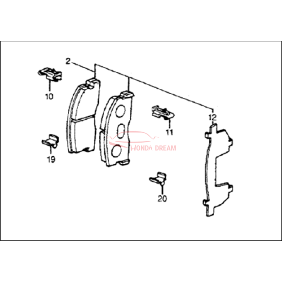 SET,PAD (15CL-135 (45022-SA5-505) - 1