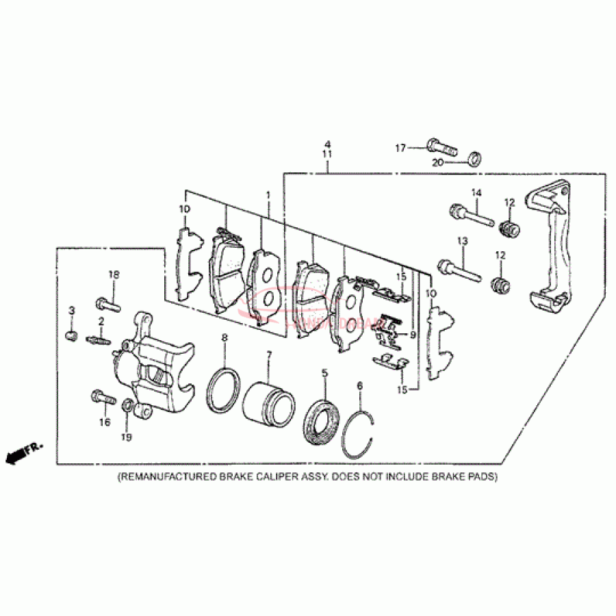 SET PAD (TYPE-15C (45022-SB0-526) - 1