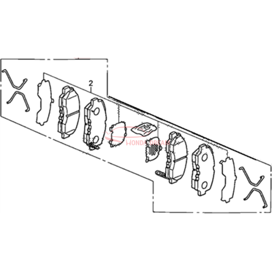 SET,PAD FR(AD57-1 (45022-SCV-A00) - 2