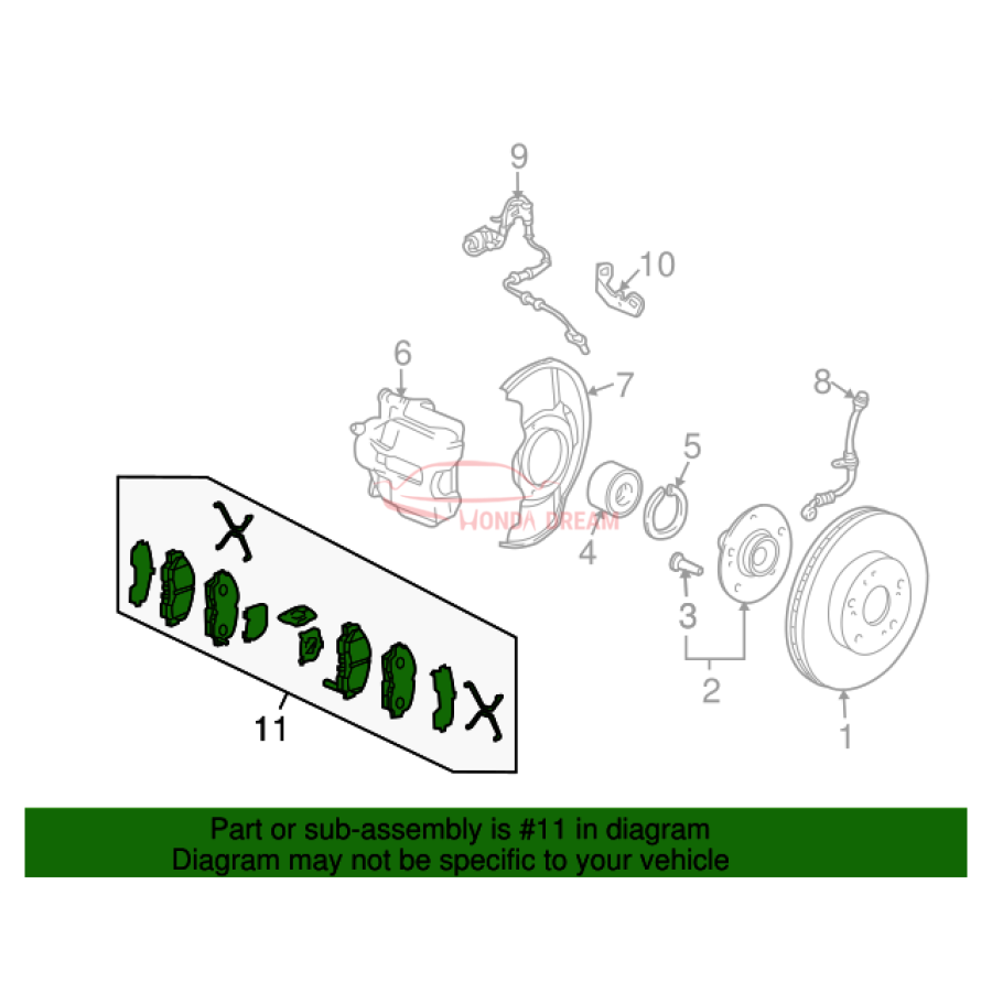 SET,PAD FR(AD57-1 (45022-SCV-A01) - 3