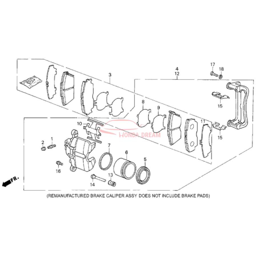 SET,PAD FR (17CL- (45022-SD4-528) - 2