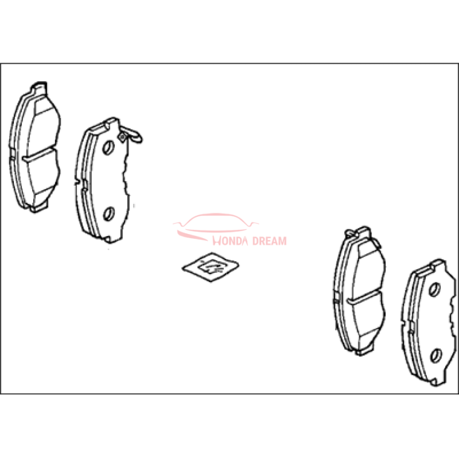 SET,PAD FRONT (45022-SDA-305) - 3