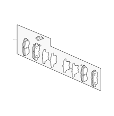 SET,PAD FRONT (45022-SDA-315)