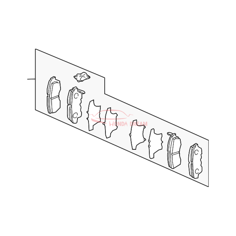 SET,PAD FRONT (45022-SDA-315) - 1