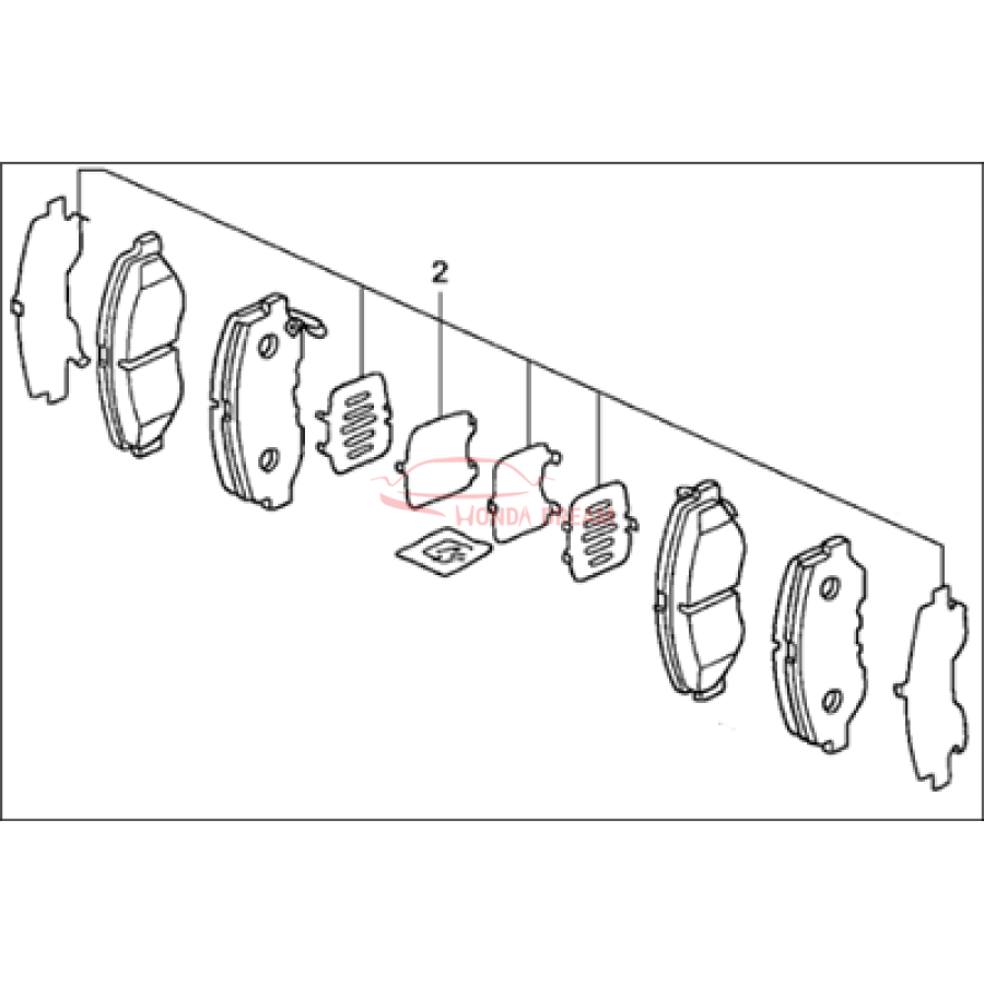 SET,PAD FRONT (45022-SDA-A51) - 2