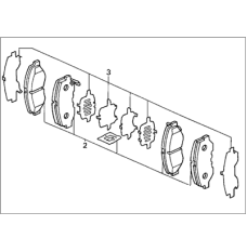 Колодки гальмівні передні, комплект (45022-SDA-C01)