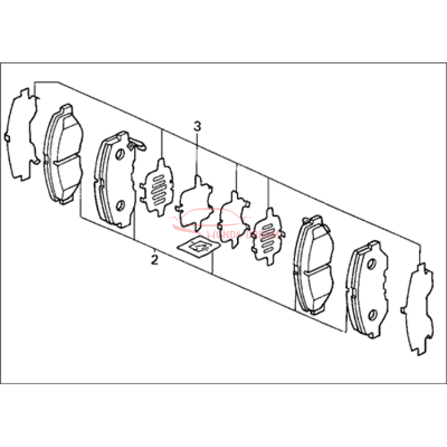 SET PAD FR (17CL- (45022-SDA-C01) - 1