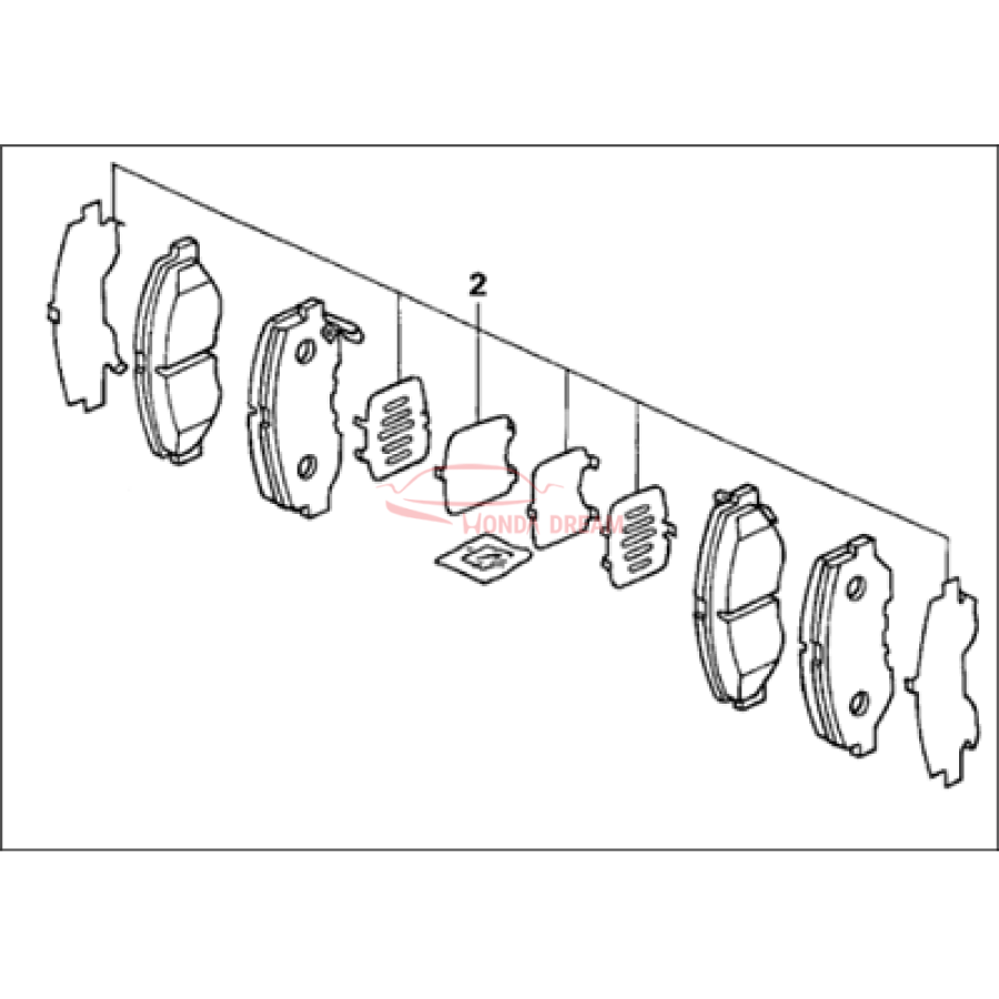 SET PAD FR (AD57, (45022-SDR-A00) - 2