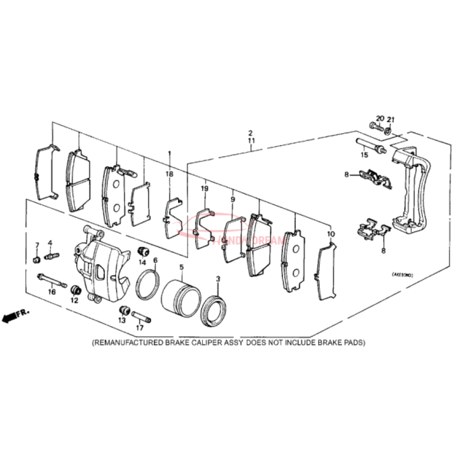 SET,BRAKE PAD (45022-SE0-515) - 1