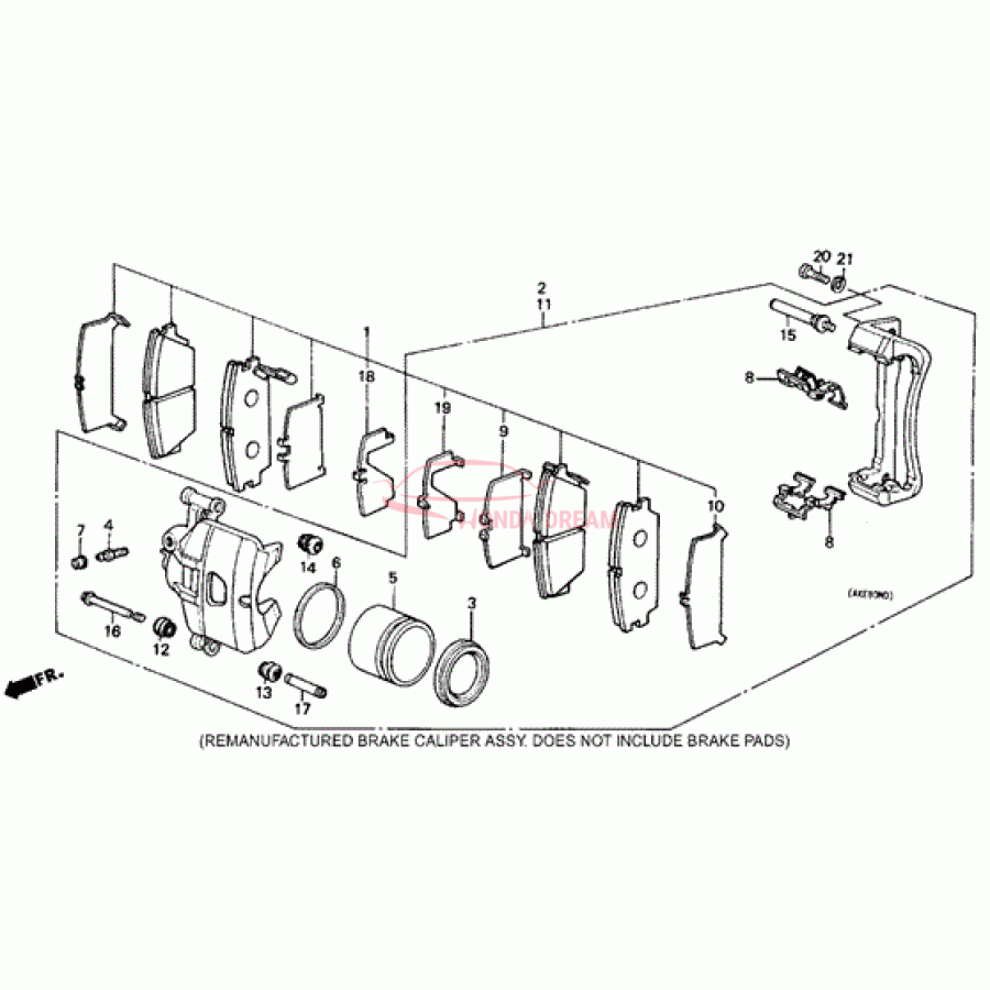 SET,PAD FR (45022-SE0-527) - 1