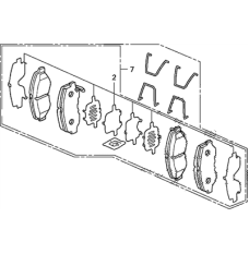 SET,PAD FR (17CL- (45022-SFE-J20)