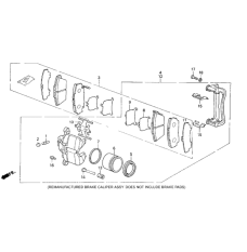 SET,PAD FR (17CL- (45022-SG0-010)