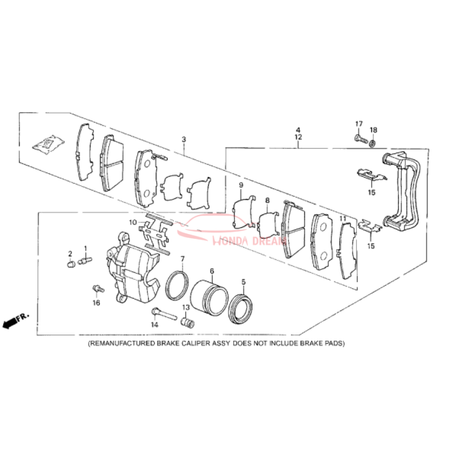 SET,PAD FR (17CL- (45022-SG0-010) - 1