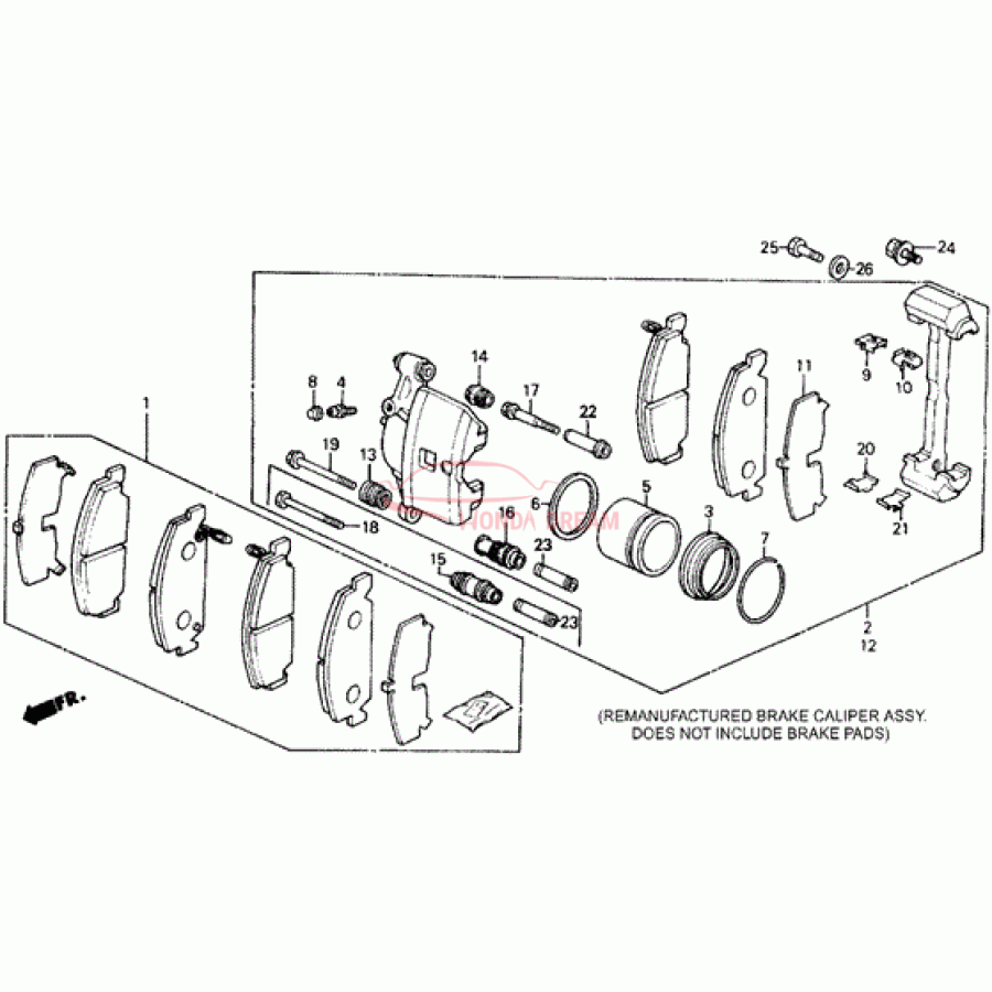 SET,PAD FR (AD51M (45022-SH1-505) - 1