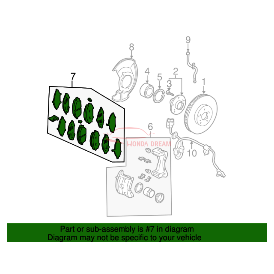 SET,PAD FR(13CLT- (45022-SHJ-406) - 3