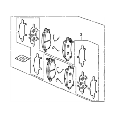 SET,PAD FR (17IN, (45022-SJC-A00)